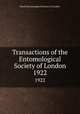 Transactions of the Entomological Society of London. 1922, Royal Entomological Society of London 