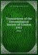 Transactions of the Entomological Society of London. 1915, Royal Entomological Society of London 