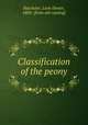 Classification of the peony, Batchelor, Leon Dexter, 1884- [from old catalog] 