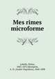 Mes rimes microforme, 