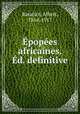popes africaines. d. definitive, Baratier, Albert, 1864-1917 