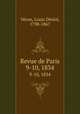 Revue de Paris. 9-10, 1834, 