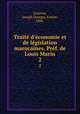 Trait d`conomie et de lgislation marocaines. Prf. de Louis Marin. 2, 