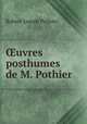 uvres posthumes de M. Pothier, Robert Joseph Pothier 