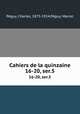 Cahiers de la quinzaine. 16-20, ser.5, 