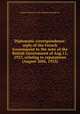 Diplomatic correspondence: reply of the French Government to the note of the British Government of Aug.11, 1923, relating to reparations (August 20th, 1923), 