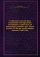 L`ducation morale dans l`universit (enseignement secondaire): confrences et discussions prsides par Alfred Croiset. cole des hautes tudes sociales, 1900-1901, 
