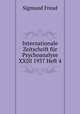 Internationale Zeitschrift fr Psychoanalyse XXIII 1937 Heft 4, Sigmund Freud 