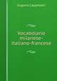 Vocabolario milanese-italiano-francese, Eugenio Cappelletti 
