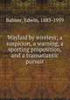 Waylaid by wireless; a suspicion, a warning, a sporting proposition, and a transatlantic pursuit, Balmer, Edwin, 1883-1959 