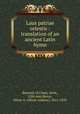 Laus patriae celestis : translation of an ancient Latin hymn, Bernard, of Cluny, Saint, 12th cent,Morse, Oliver A. (Oliver Andrew), 1815-1870 
