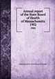 Annual report of the State Board of Health of Massachusetts. 1902, Massachusetts. State Board of Health 