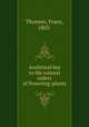 Analytical key to the natural orders of flowering-plants, Thonner, Franz, 1863- 