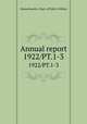 Annual report. 1922/PT.1-3, Massachusetts. Dept. of Public Utilities 