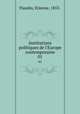 Institutions politiques de l`Europe contemporaine. 01, Flandin, Etienne, 1853- 