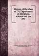 History of the class of `70, Department of literature, science and the arts, University of Michigan. Class of 1870,Carter, Charles Simeon, b 1846, ed 