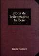 Notes de lexicographie berbre, 
