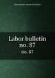 Labor bulletin. no. 87, Massachusetts. Bureau of Statistics 