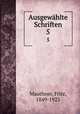 Ausgewhlte Schriften. 5, Mauthner, Fritz, 1849-1923 