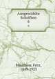 Ausgewhlte Schriften. 6, Mauthner, Fritz, 1849-1923 