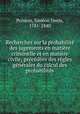 Recherches sur la probabilit des jugements en matire criminelle et en matire civile; prcdes des rgles gnrales du calcul des probabilits, 