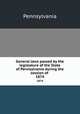 General laws passed by the legislature of the State of Pennsylvania during the session of . 1874, Pennsylvania 