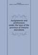 Assignments and preferences under the laws of the province of Ontario microform, McMaster, Arthur C. (Arthur Carson),Ontario. Laws, etc 