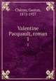 Valentine Pacquault, roman. 1, 