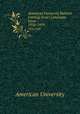 American University Bulletin Catalog Issue: Catalogue Issue. 1956-1959, American University 