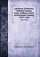 American University Bulletin Catalog Issue: College of Arts and Sciences Catalog. 1947-1948, American University 