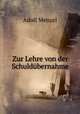 Zur Lehre von der Schuldbernahme, Adolf Menzel 