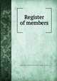 Register of members, Military order of the loyal legion of the United States. Michigan commandery 