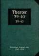 Theater. 39-40, Kotzebue, August von, 1761-1819 