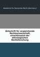 Zeitschrift fr vergleichende Rechtswissenschaft, einschliesslich der ethnologischen Rechtsforschung, 