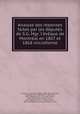 Analyse des rponses faites par les dputs de S.G. Mgr. l`vque de Montral en 1867 et 1868 microforme, 