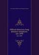Official directory long distance telephone . Jan 1898, New England Telephone and Telegraph Company 