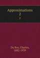 Approximations. 2, Du Bos, Charles, 1882-1939 