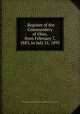. Register of the Commandery of Ohio, from February 7, 1883, to July 31, 1893, Military order of the loyal legion of the United States. Ohio Commandery 