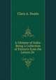 A Glimpse of India: Being a Collection of Extracts from the Letters Dr ., Clara A. Swain 