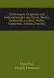 Dichtungen, Originale und Uebersetzungen aus Byron, Moore, Goldsmith, southey, Waller, Lamartine, Ariosto, Foscolo;, Hilscher, Joseph Emanuel 