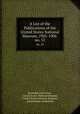 A List of the Publications of the United States National Museum, 1901-1906 .. no. 51, Randolph Iltyd Geare , United States National Museum, United States National Museum , Smithsonian Institution 