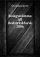 Bolagsstmma AB Bodstrskforsk 1886, 