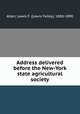 Address delivered before the New-York state agricultural society, Allen, Lewis F. (Lewis Falley), 1800-1890 