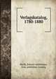 Verlagskatalog, 1780-1880, Barth, Johann Ambrosius, firm, publisher, Leipzig 