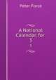 A National Calendar, for .. 3, Peter Force 