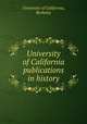 University of California publications in history, University of California, Berkeley 