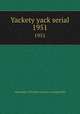 Yackety yack serial. 1951, University of North Carolina at Chapel Hill 