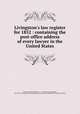 Livingston`s law register for 1852 : containing the post-office address of every lawyer in the United States, Livingston, John,Kennedy, J. C. G. (Joseph Camp Griffith), 1813-1887. Catalogue of the newspapers and periodicals published in the United States 