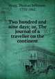 Two hundred and nine days; or, The journal of a traveller on the continent, Hogg, Thomas Jefferson, 1792-1862 