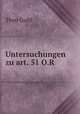 Untersuchungen zu art. 51 O.R., Theo Guhl 